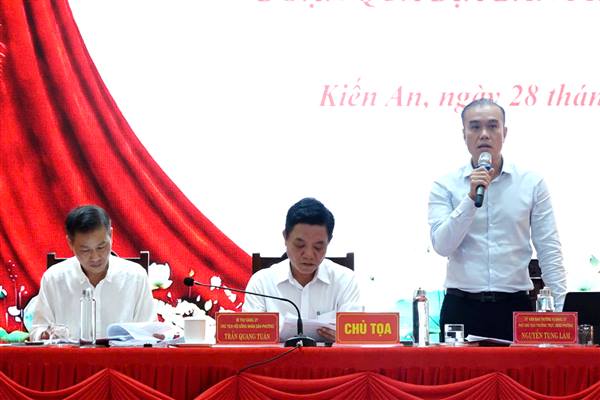 Phường Kiến An đối thoại với các hộ dân có đất thu hồi thực hiện Dự án đầu tư xây dựng tuyến đường nối Quốc lộ 5 với Quốc lộ 10