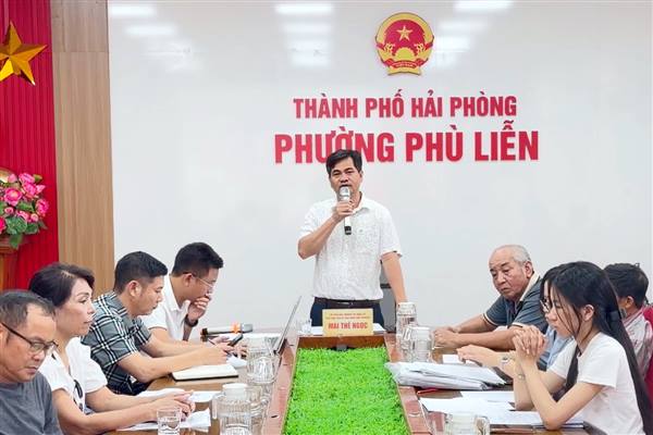 Phường Phù Liễn triển khai Dự án Đầu tư xây dựng cơ sở hạ tầng khu tái định cư tại Tổ dân phố Đổng Tử