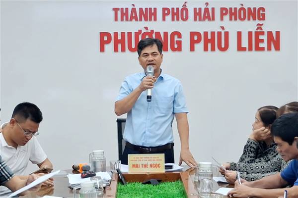 Phường Phù Liễn triển khai Dự án xây dựng hạ tầng kỹ thuật phục vụ đấu giá quyền sử dụng đất tại đường Tô Phong