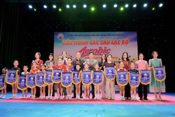 Sôi nổi Liên hoan các Câu lạc bộ Aerobic thiếu nhi thành phố Hải Phòng năm 2026