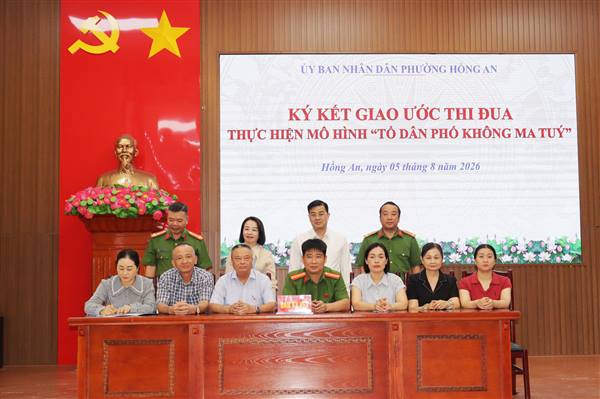 Phường Hồng An phát động phong trào “Dòng họ không ma túy” và ra mắt mô hình Hỗ trợ người lầm lỗi tái hòa nhập cộng đồng