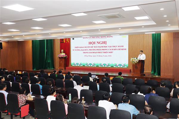 Phường Hồng Bàng triển khai chuyên đề “Đẩy mạnh học tập, thực hành tư tưởng, đạo đức, phương pháp, phong cách Hồ Chí Minh trong giai đoạn phát triển mới”