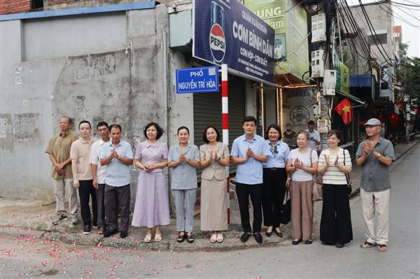 Phường Hồng Bàng gắn biển tên phố Nguyễn Trí Hòa theo Nghị quyết số 22/2026/NQ-HĐND của HĐND thành phố