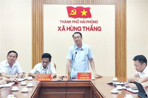 Xã Hùng Thắng lấy ý kiến quy hoạch khu tái định cư phục vụ Dự án Khu công nghiệp Tiên Lãng 1
