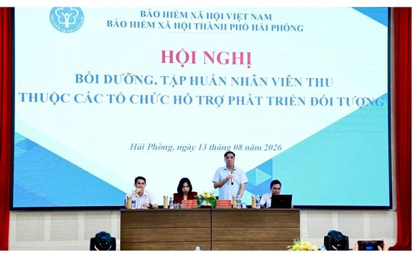Bảo hiểm xã hội thành phố Hải Phòng bồi dưỡng, tập huấn nâng cao kỹ năng thực hành cho lực lượng nhân viên thu