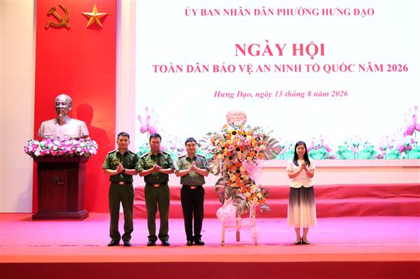 Ngày hội Toàn dân bảo vệ an ninh Tổ quốc tại phường Hưng Đạo: Phát huy sức mạnh toàn dân trong giữ gìn an ninh, trật tự