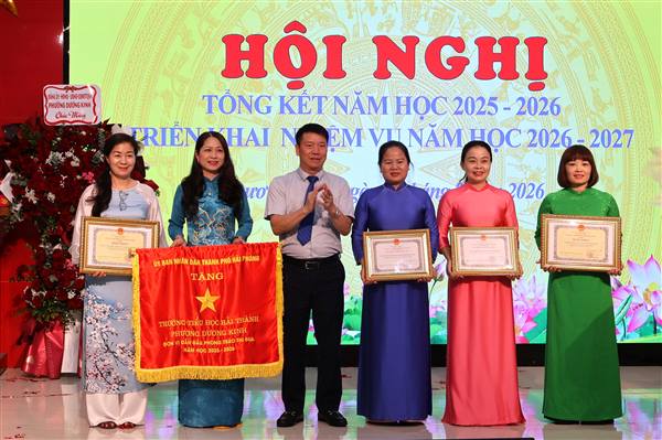 Ngành Giáo dục phường Dương Kinh đưa chủ trương, nghị quyết của Đảng vào thực tiễn giáo dục
