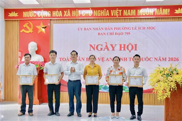 "Ngày hội toàn dân bảo vệ an ninh Tổ quốc" Phường Lê Ích Mộc năm 2026