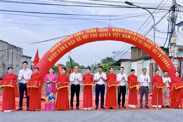 Phường An Phong khánh thành các công trình, dự án chào mừng Quốc khánh 2/9