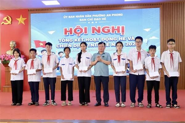Phường An Phong tổng kết hoạt động hè và Chiến dịch Thanh niên tình nguyện hè năm 2026
