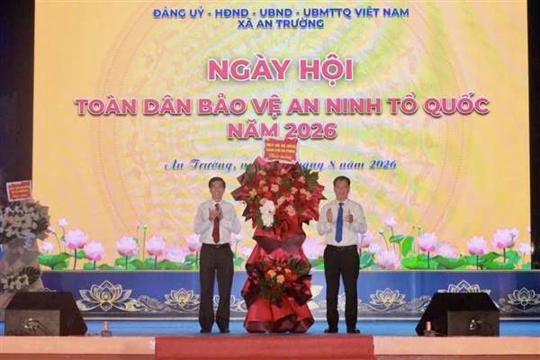 Xã An Trường tổ chức “Ngày hội toàn dân bảo vệ an ninh Tổ quốc” năm 2026 và ra mắt Hệ thống Camera an ninh AI 