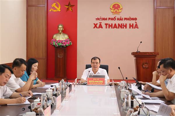 Phó Chủ tịch UBND thành phố Nguyễn Minh Hùng kiểm tra tiến độ các dự án và làm việc tại khu vực Thanh Hà