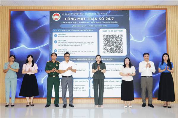 Phường Lê Chân triển khai Cổng Mặt trận số 24/7 “Hệ thống tiếp nhận, xử lý phản ánh, kiến nghị của người dân” và tổ chức các hoạt động “Tháng nghe dân nói”