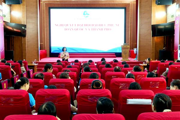 Hội Liên hiệp Phụ nữ phường Kiến An quán triệt, triển khai Nghị quyết Đại hội đại biểu Phụ nữ toàn quốc và thành phố