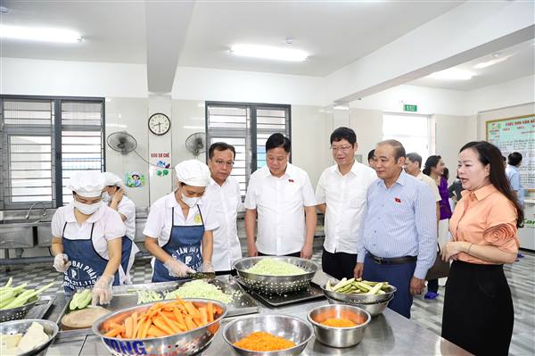 Đoàn đại biểu Quốc hội thành phố giám sát chuyên đề về an toàn thực phẩm tại Phường Ngô Quyền