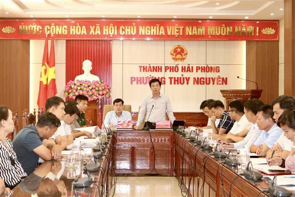 Phường Thủy Nguyên đối thoại, vận động các hộ dân bàn giao mặt bằng Dự án đường kết nối Khu đô thị Bắc Sông Cấm sang đảo Vũ Yên