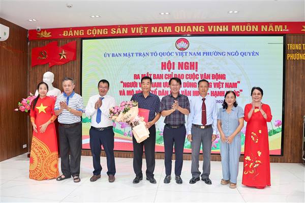 Phường Ngô Quyền ra mắt mô hình điểm “Tổ dân phố văn minh - hạnh phúc”