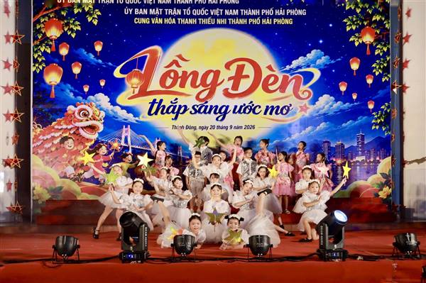 Cung Văn hoá Thanh thiếu nhi thành phố tổ chức Đêm hội Trăng rằm “Lồng đèn thắp sáng ước mơ” năm 2026