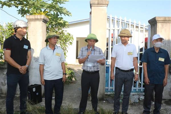Phường Thủy Nguyên cưỡng chế thu hồi đất thực hiện Dự án tuyến đường từ Khu đô thị Bắc sông Cấm đến Khu công nghiệp VSIP sang đảo Vũ Yên
