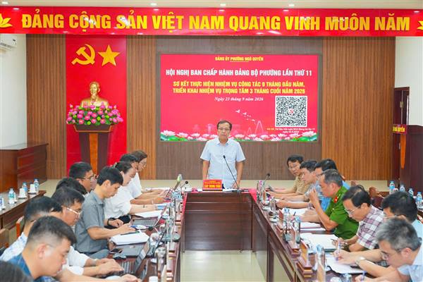Đảng ủy Phường Ngô Quyền: Tập trung giải ngân gần 85 tỷ đồng vốn đầu tư công trong quý IV/2026