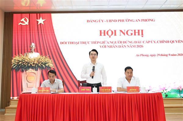 Phường An Phong đối thoại trực tiếp với Nhân dân, tập trung tháo gỡ các vấn đề dân sinh