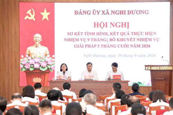 Xã Nghi Dương tập trung hoàn thành các nhiệm vụ trọng tâm 3 tháng cuối năm