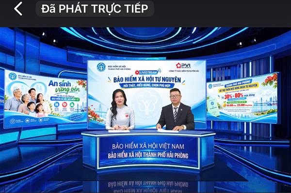 BHXH thành phố phát sóng trực tiếp chủ đề “BHXH tự nguyện - Hỏi thật, hiểu đúng, chọn phù hợp” tạo sức lan tỏa từ thành phố đến cơ sở