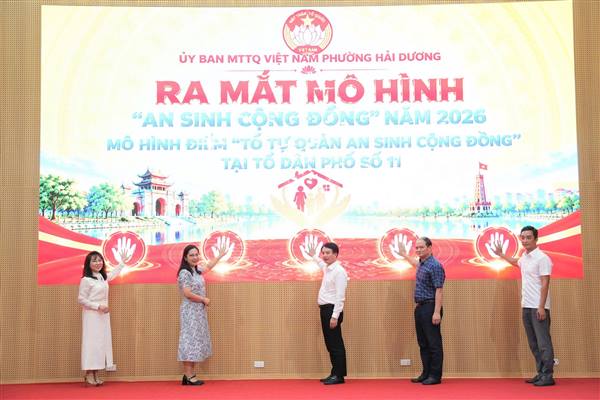 Phường Hải Dương triển khai mô hình “An sinh cộng đồng”, ra mắt mô hình điểm tại Tổ dân phố số 11