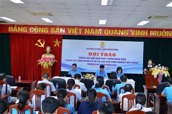 Nâng cao hiệu quả phát triển đoàn viên, thành lập Công đoàn cơ sở tại các khu công nghiệp Hải Phòng