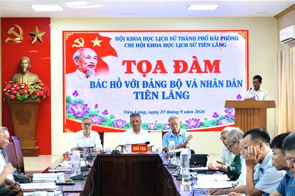 Toạ đàm “Bác Hồ với Đảng bộ và Nhân dân Tiên Lãng” góp phần giáo dục truyền thống yêu nước, cách mạng