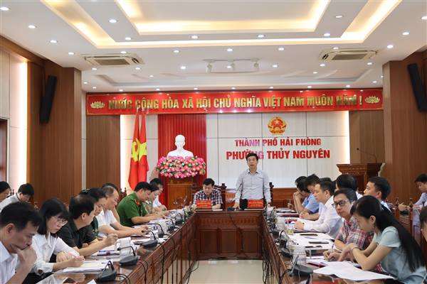 Phường Thủy Nguyên triển khai kế hoạch cưỡng chế thu hồi đất phục vụ các dự án trọng điểm
