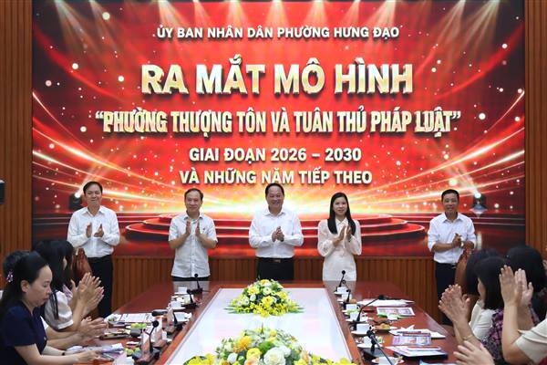Phường Hưng Đạo triển khai 6 mô hình Chủ nghĩa xã hội và ra mắt mô hình “Phường thượng tôn và tuân thủ pháp luật”