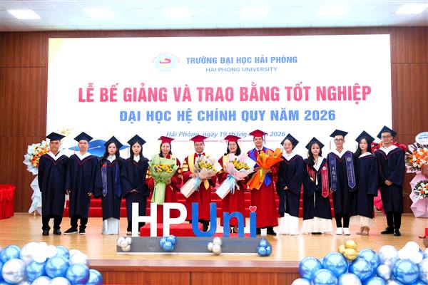 Trường Đại học Hải Phòng trao Bằng tốt nghiệp đợt 3 năm 2026 cho gần 600 sinh viên