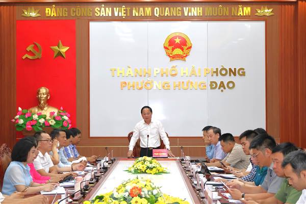 Phường Hưng Đạo giải ngân vốn đầu tư công 9 tháng đạt 118,39% kế hoạch thành phố giao