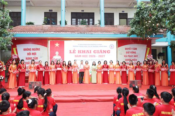 Phường Lê Chân: Các cơ sở giáo dục đồng loạt tổ chức Lễ khai giảng năm học mới 2026 - 2027