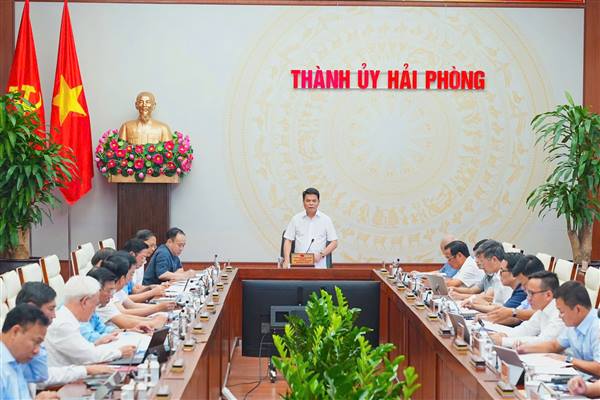 Ban Thường vụ Thành ủy cho ý kiến về dự thảo Báo cáo 9 tháng đầu năm 2026 và sơ kết 3 tháng thực hiện Nghị quyết số 11-NQ/TU