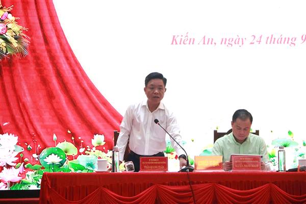 Phường Kiến An đối thoại giữa người đứng đầu cấp ủy, chính quyền với Nhân dân 
