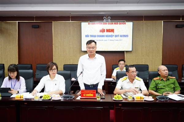 
Business dialogue in Ngo Quyen Ward