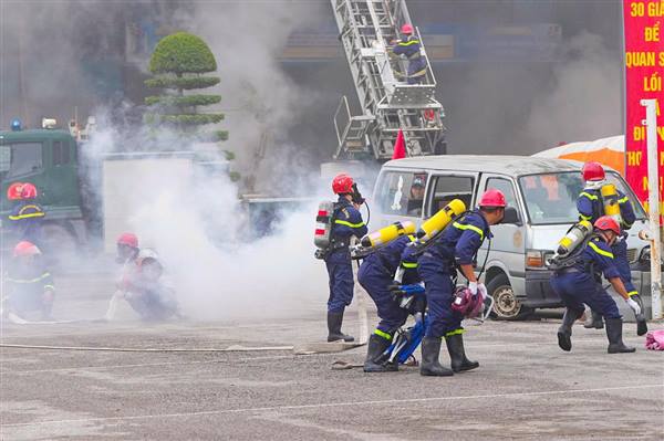 
Preparation for city-level fire fighting and rescue drill 2025