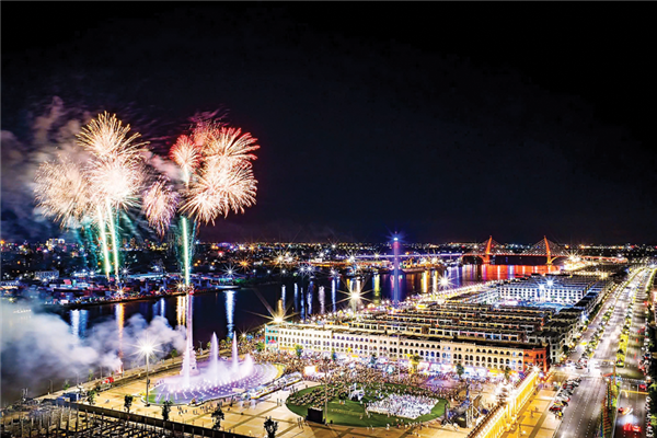 Fireworks on Vu Yen Island during holidays, Lunar New Year and weekends allowed