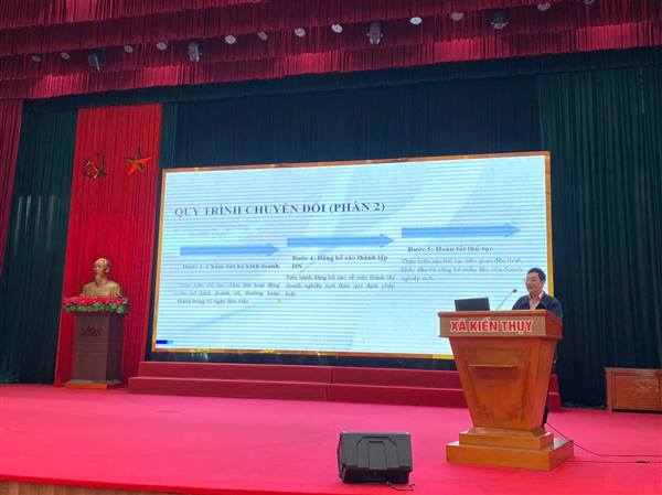 
Supporting household businesses to convert into enterprises