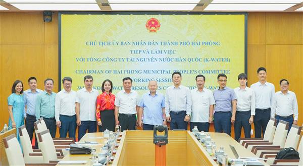 Hai Phong promotes cooperation with K-Water on smart water resource management