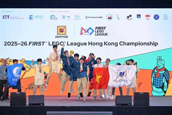 
Hai Phong students win first Lego league Hong Kong championship
