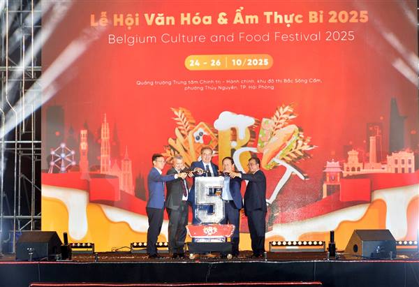 벨기에 문화 및 요리 축제 개막 – B.Fest 2025: 하이퐁과 벨기에 왕국 간 문화 및 관광 협력의 상징