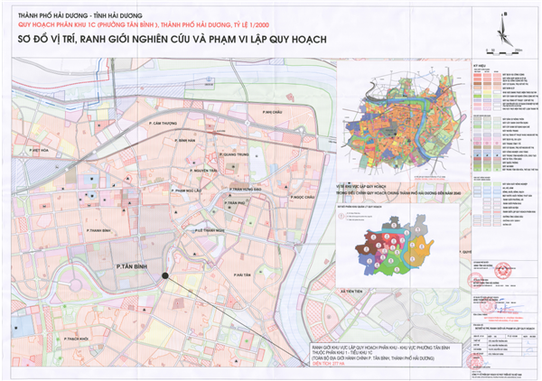 Quy hoạch phân khu 1C phường Tân Bình, thành phố Hải Dương, tỷ lệ 1/2.000