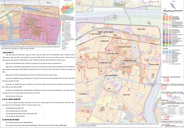 Quy hoạch phân khu 1G - khu vực trung tâm thành phố Hải Dương, tỷ lệ 1/2.000