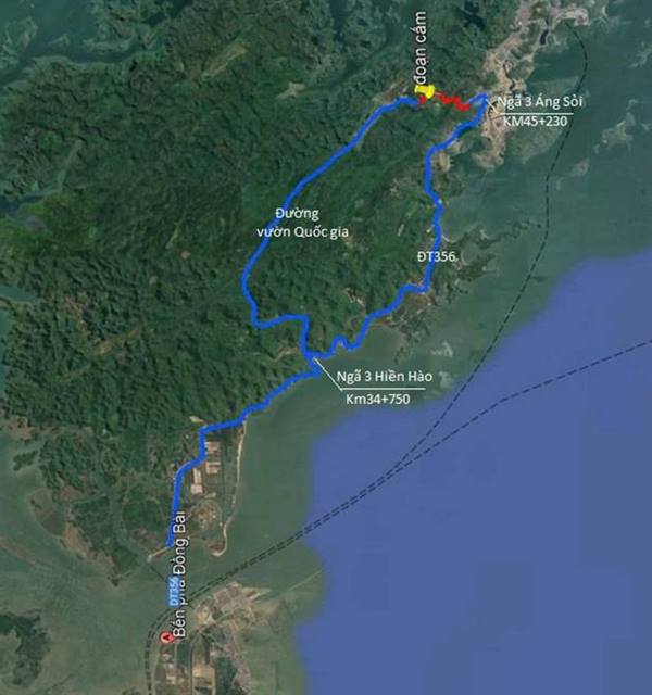 Thông báo phân luồng giao thông tạm thời tuyến Gia Luận - Bến Bèo để khắc phục sạt lở - Thông báo số 302/TB-SXD ngày 31/8/2025