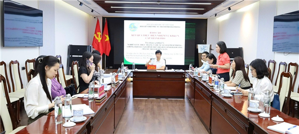 Nghiên cứu thực trạng và đề xuất giải pháp phòng chống bạo lực gia đình trên địa bàn tỉnh Hải Dương (thành phố Hải Phòng)