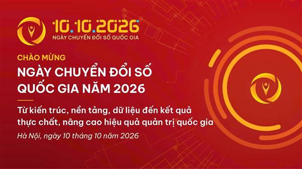 Phổ cập bộ nhận diện Ngày Chuyển đổi số quốc gia năm 2026