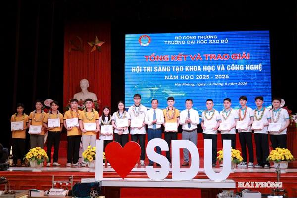 36 giải pháp, công trình tham gia Hội thi Sáng tạo khoa học và công nghệ Trường Đại học Sao Đỏ